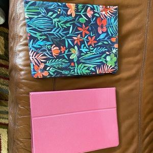 Two 12in IPad Pro tablet cases